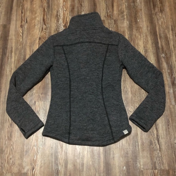 Bench Jacket Women's XL Full Asymmetrical Zip Fleece Lined Heather Gray - Picture 5 of 7